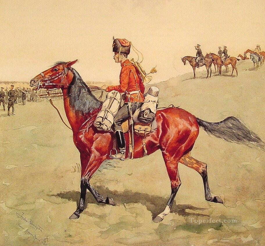 軽騎兵ロシア衛兵隊オールド・アメリカン・ウェスト・フレデリック・レミントン油絵